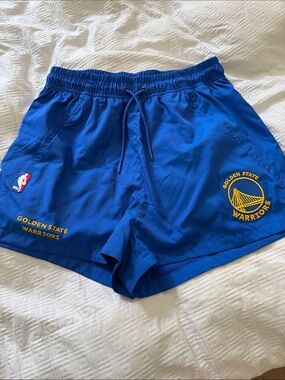 NBA Golden State Warriors Women's Royal Blue Athletic Shorts
